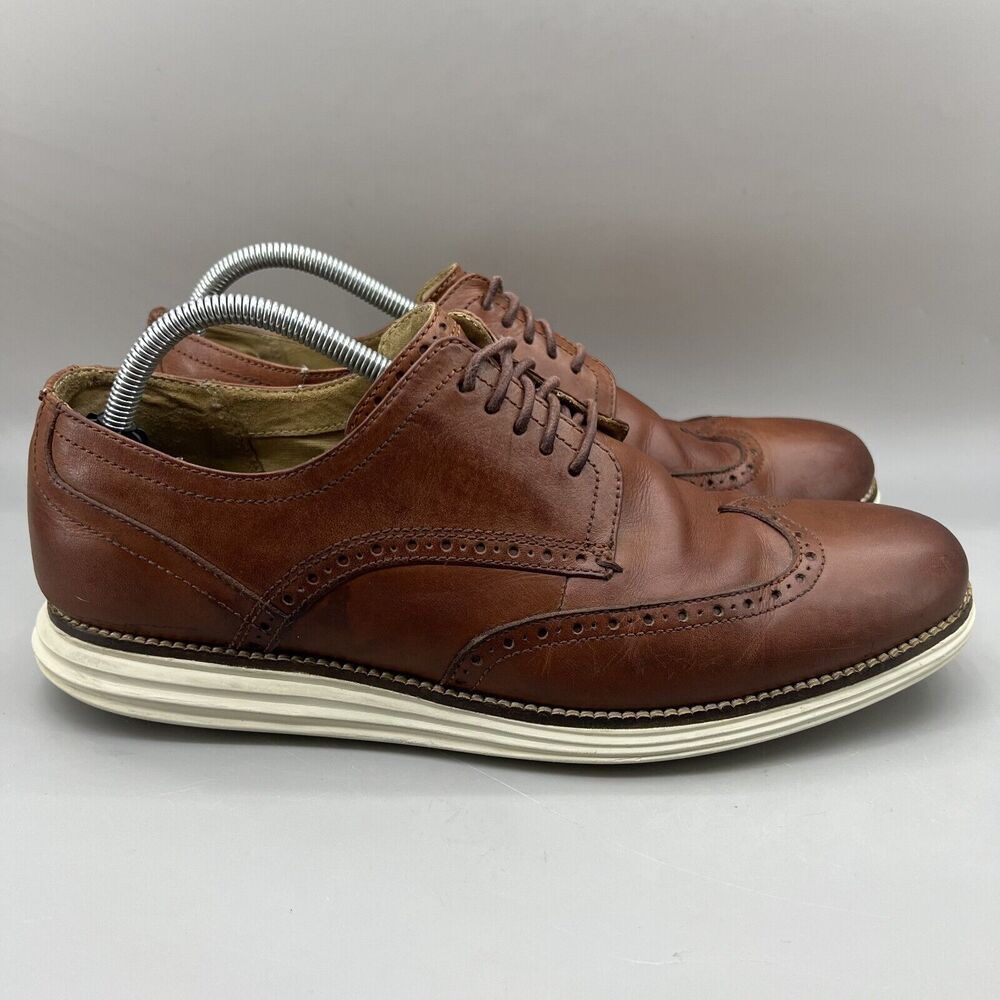 Cole Haan Original Grand Brogue Oxfords Men Size 11 M Brown Leather Comfort Shoe
